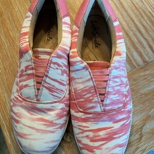 Life Stride Women's Pink Patterned Sneakers Sz 7 W